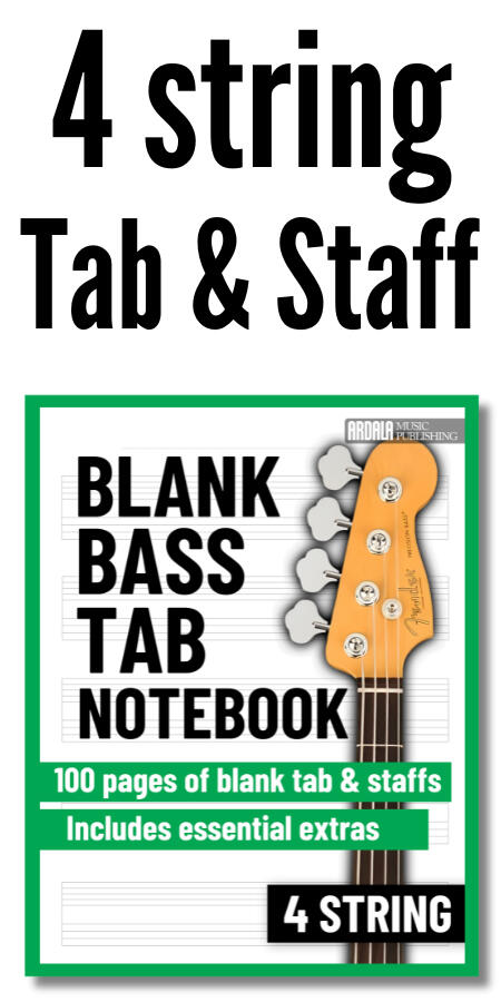 bass guitar blank tab notebooks