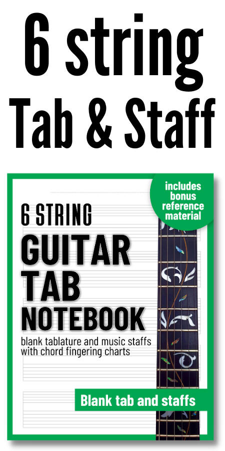 6 string blank tab notebooks